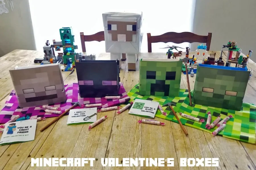 minecraft valentine box